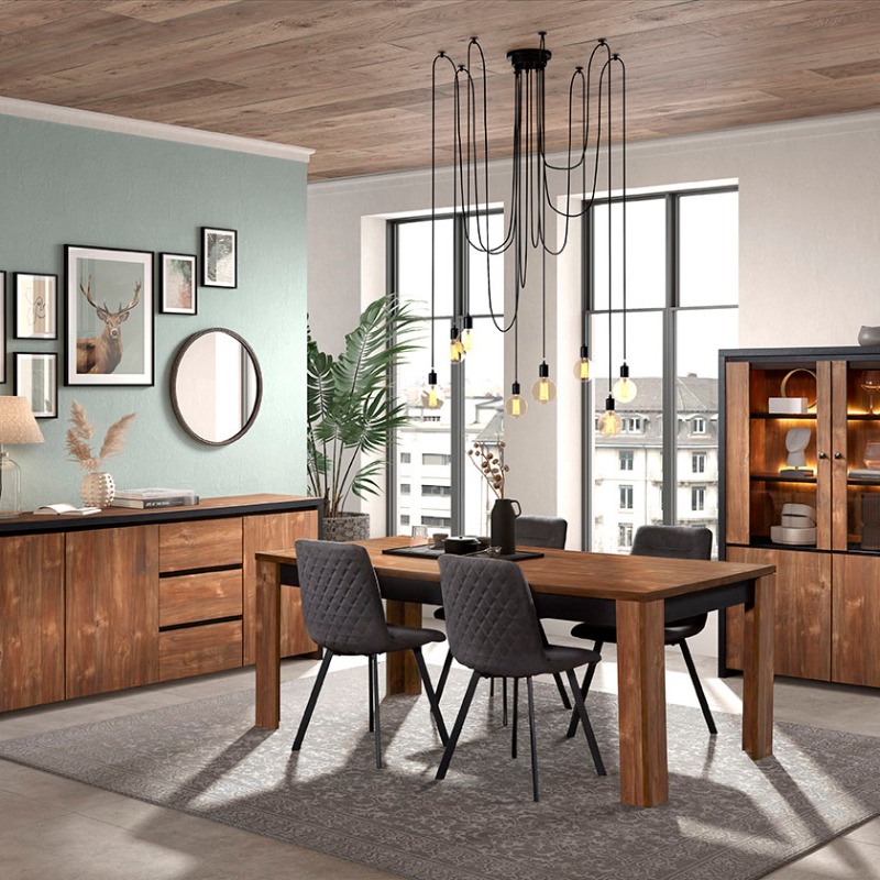 Magasin meubles charleroi sejour salle à manger table dressoir vitrine