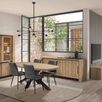 Magasin meubles charleroi sejour salle à manger table dressoir vitrine