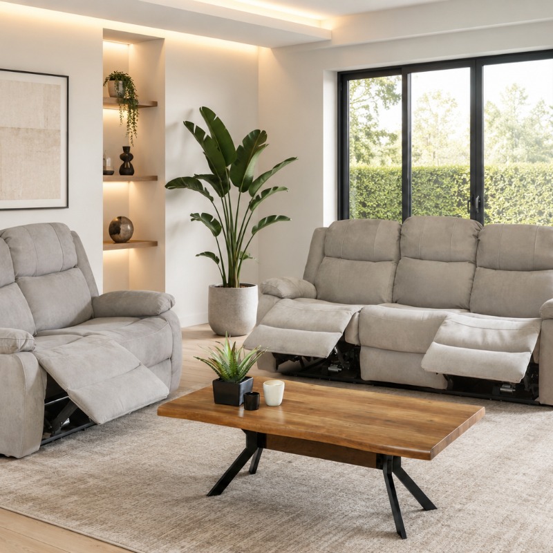 Salon canapé meubles magasin charleroi couillet relax tissu
