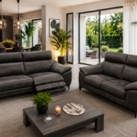 Salon canapé meubles magasin charleroi couillet relax tissu