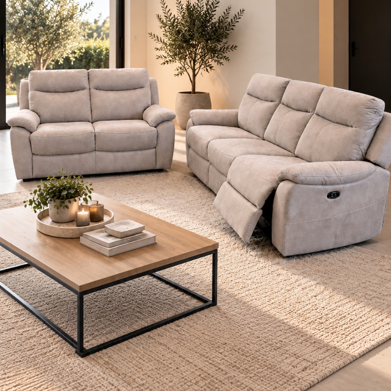 Salon canapé meubles magasin charleroi couillet relax tissu